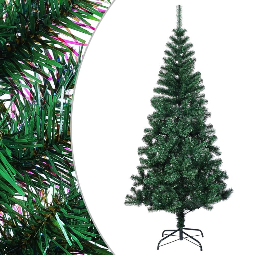 Artificial Christmas Tree with Iridescent Tips White 120 cm PVC - anydaydirect