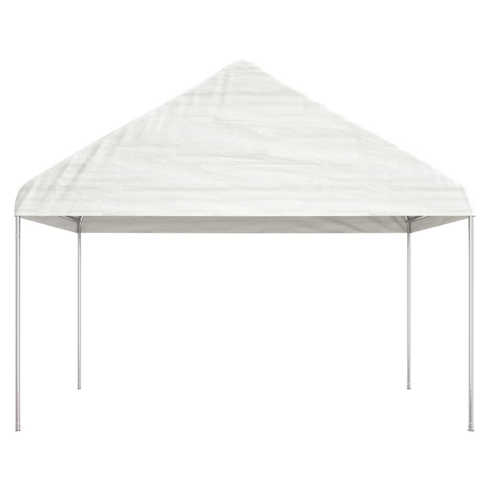 vidaXL Gazebo with Roof White 4.46x4.08x3.22 m Polyethylene - anydaydirect