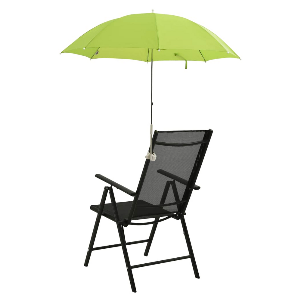 vidaXL Camping Chair Parasols 2 pcs Green 105 cm - anydaydirect