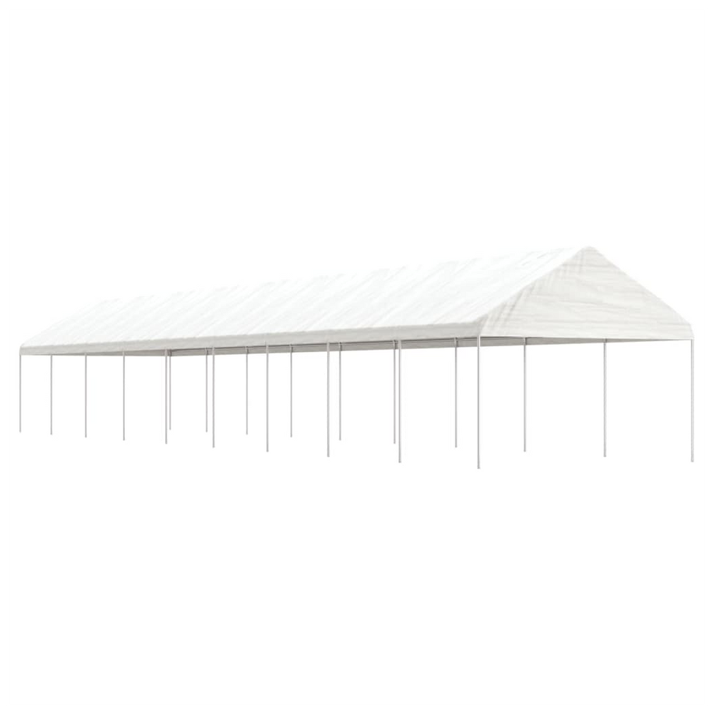 vidaXL Gazebo with Roof White 20.07x4.08x3.22 m Polyethylene - anydaydirect