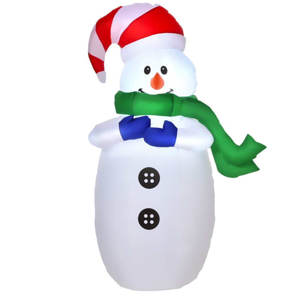 4ft Inflatable Standing Christmas Deco Large Waterproof Snowman LED Inflator - anydaydirect