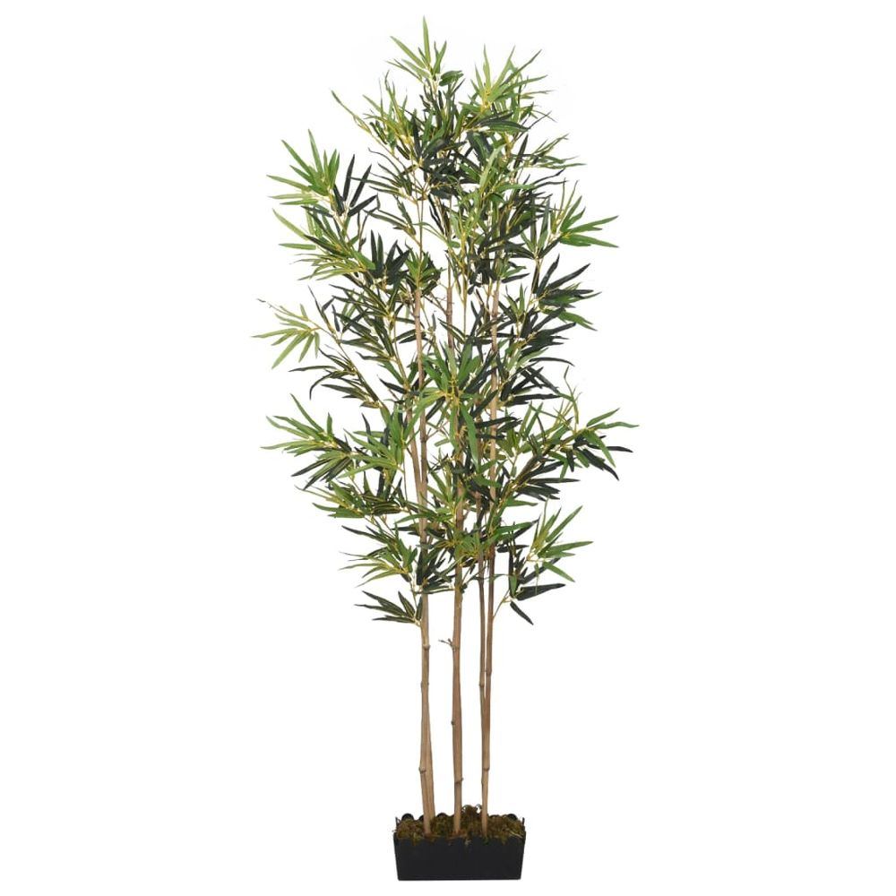 vidaXL Artificial Bamboo Tree 828 Leaves 150 cm Green - anydaydirect