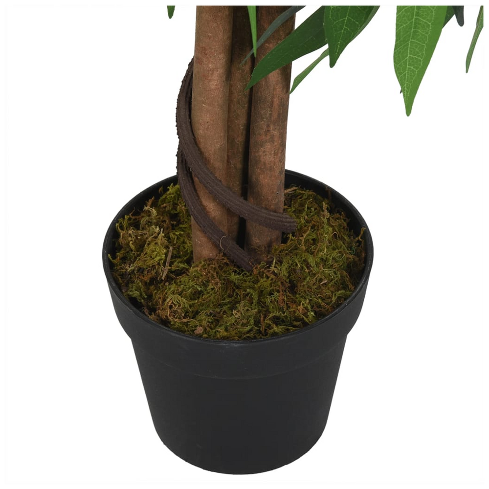 vidaXL Artificial Mango Tree 300 Leaves 80 cm Green - anydaydirect