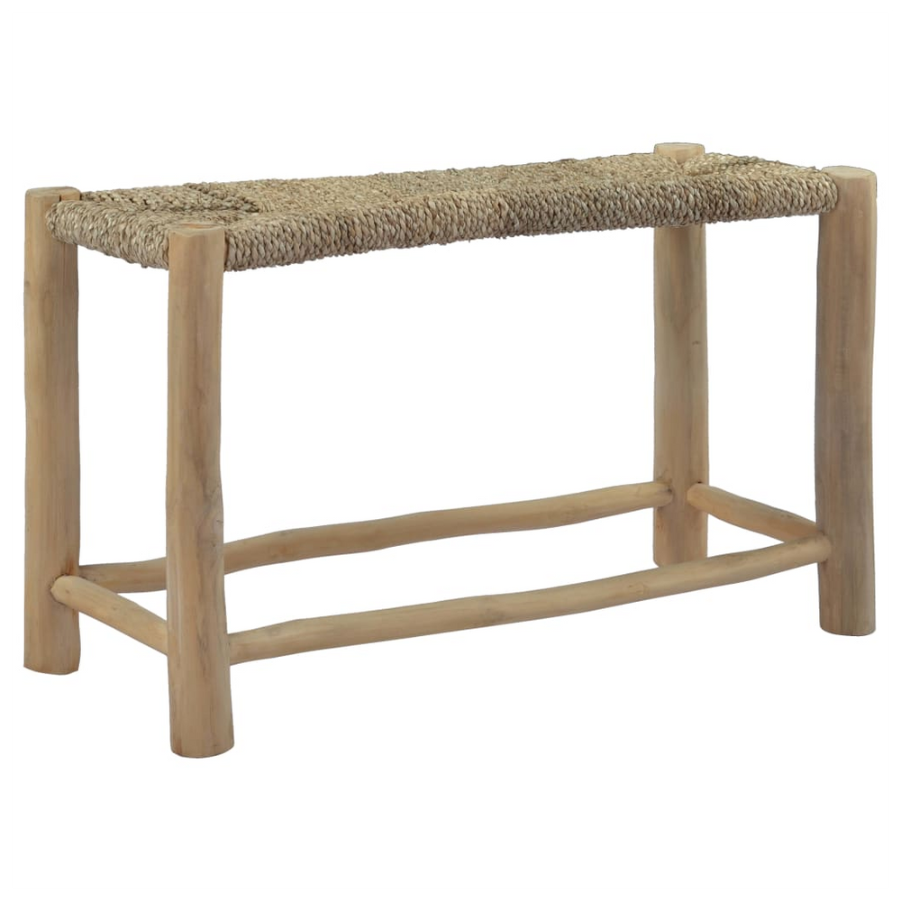 Benches 2 pcs Brown Seagrass - anydaydirect