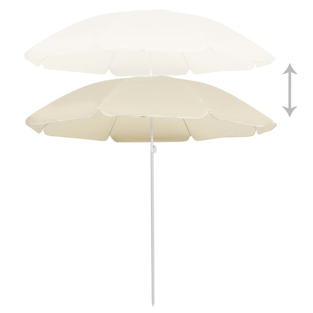 Outdoor Parasol with Steel Pole 180 cm - anydaydirect