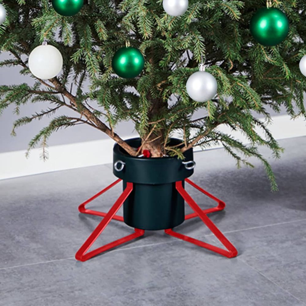 Christmas Tree Stand Black 46x46x19 cm - anydaydirect