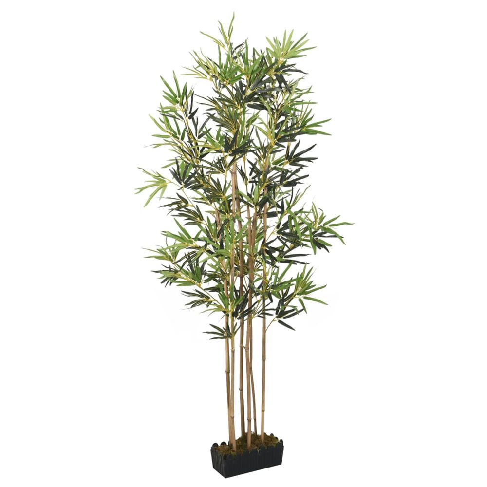 vidaXL Artificial Bamboo Tree 552 Leaves 120 cm Green - anydaydirect