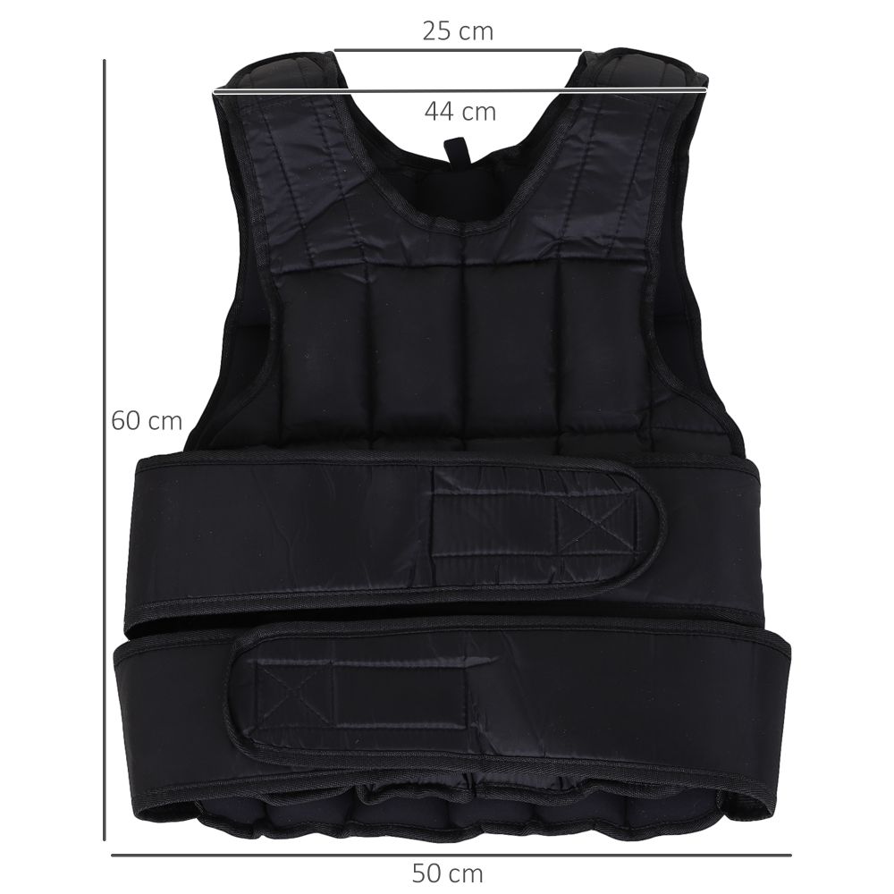 20KGS Adjustable Weight Vest Running Gym Training Weight Loss - anydaydirect