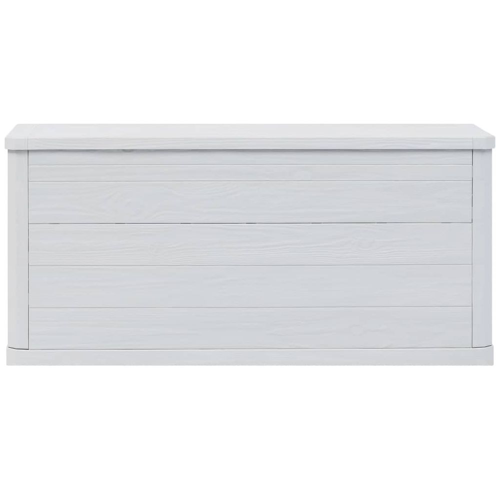 Garden Storage Box 280 L Light Grey - anydaydirect