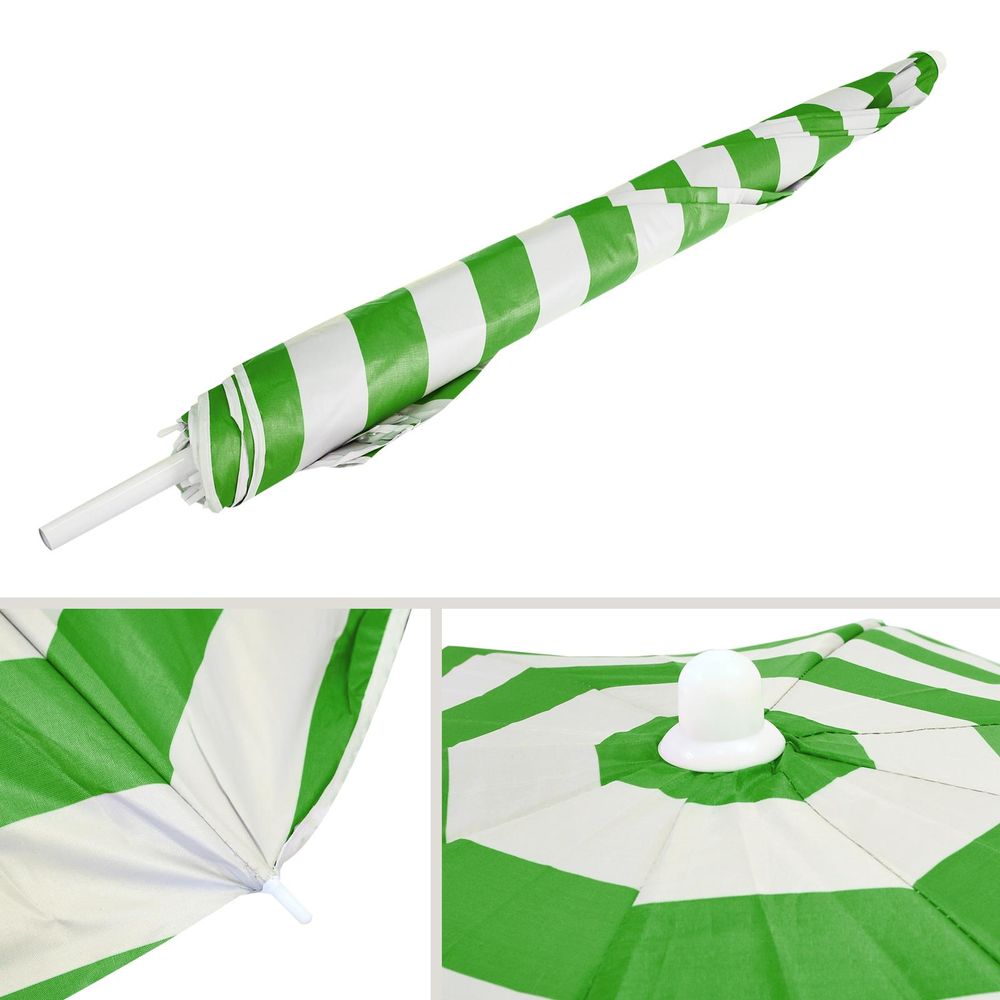 1.8M Tilting Parasol Umbrella Green AS-17490 - anydaydirect