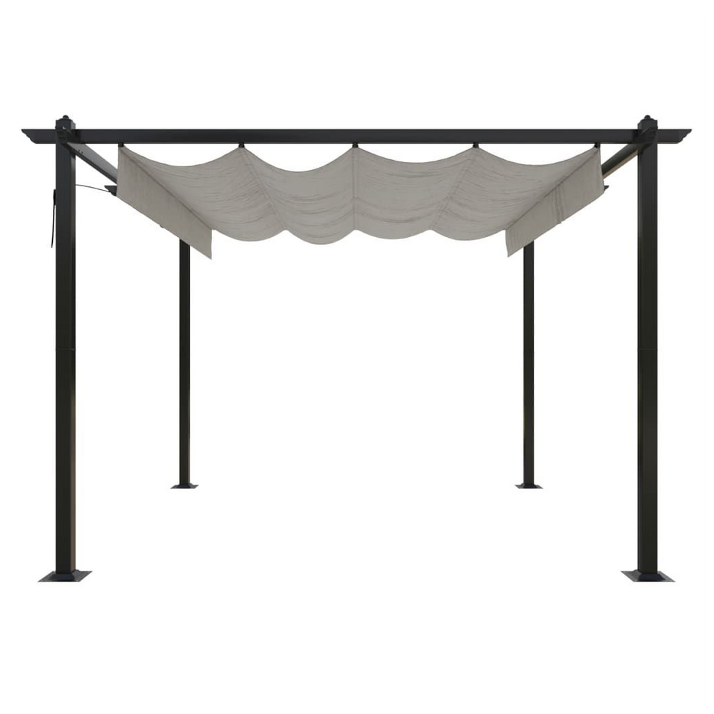 Garden Gazebo with Retractable Roof 4 x 3 x 2.2 m - anydaydirect