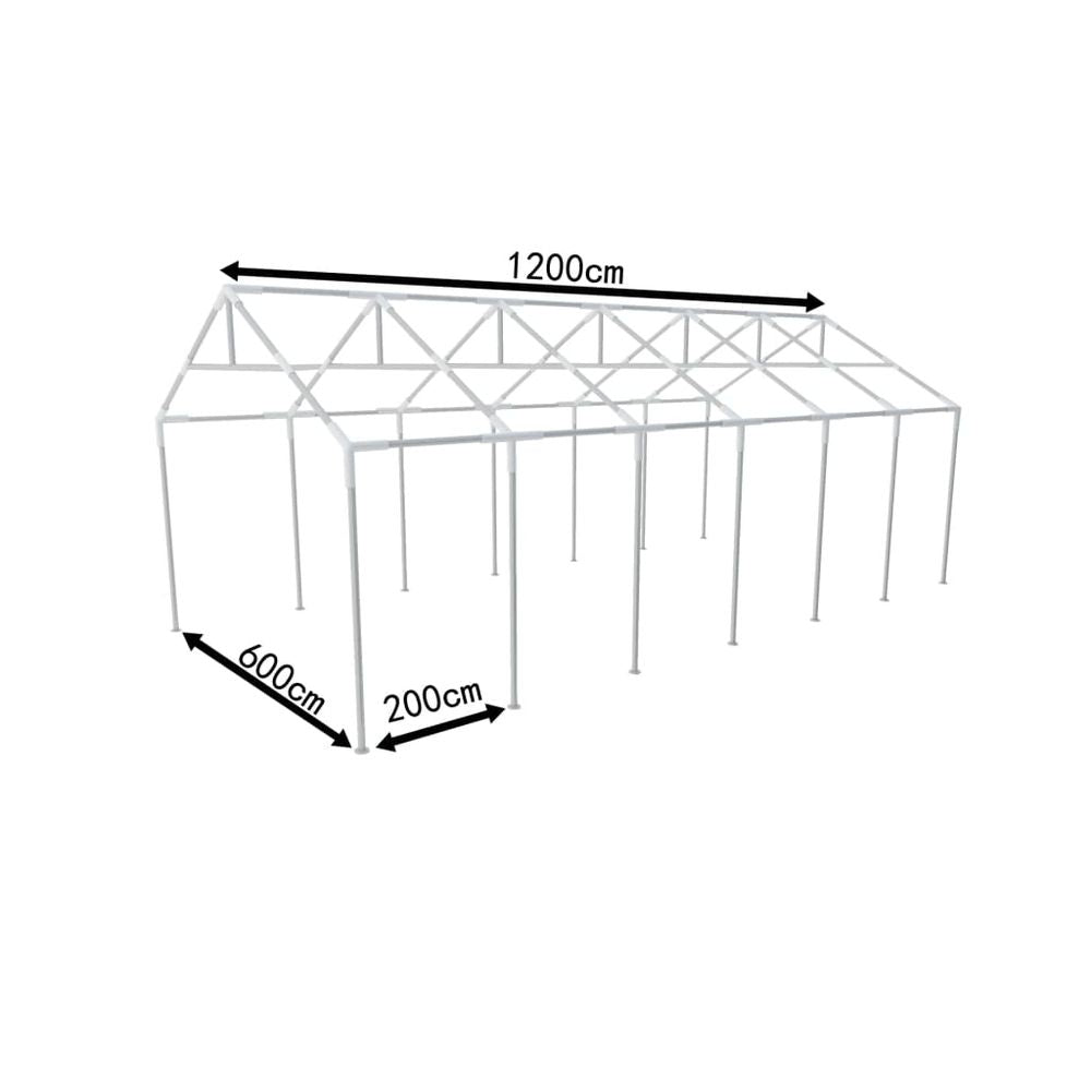 Steel Frame for Party Tent 12 x 6 m - anydaydirect