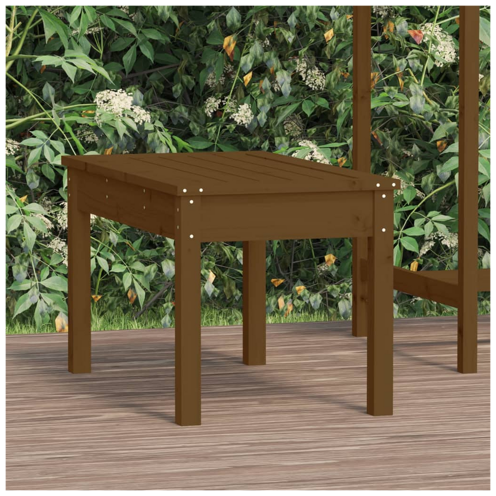 vidaXL Garden Bench Honey Brown 80x44x45 cm Solid Wood Pine - anydaydirect