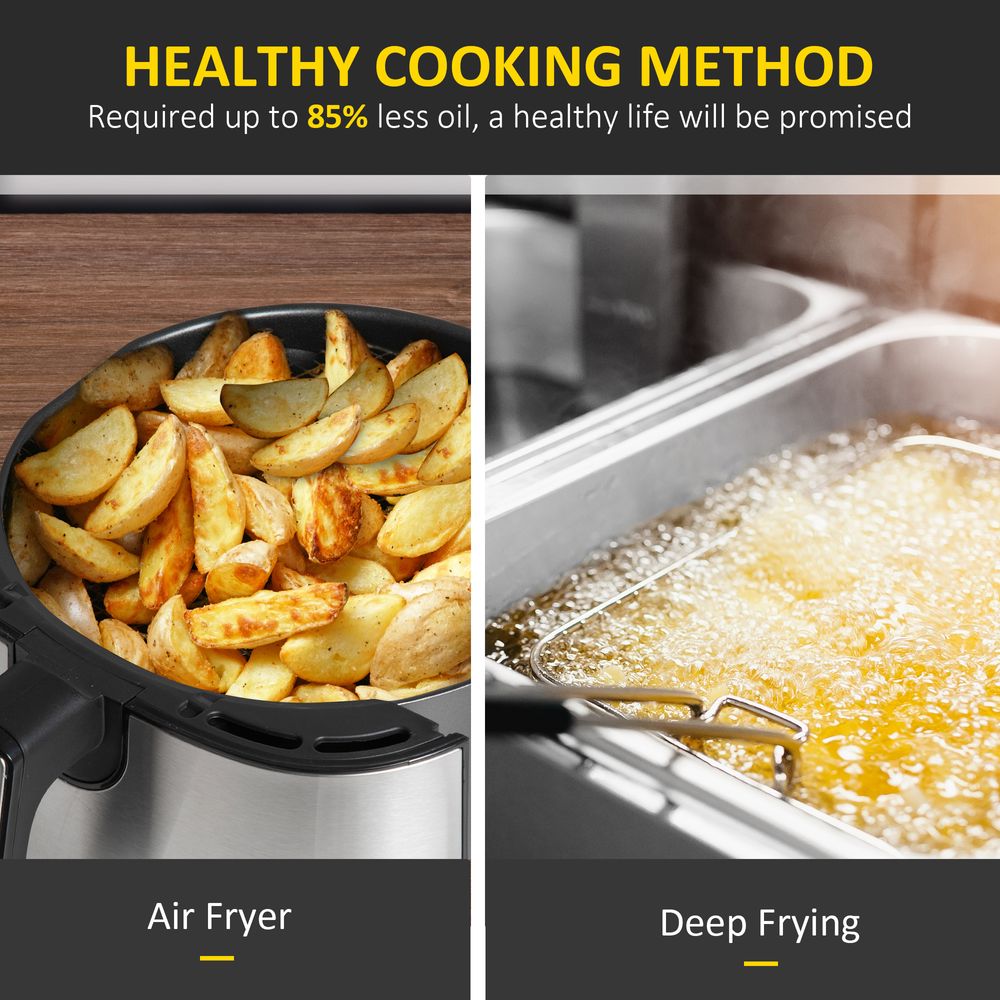 Air Fryer 1500W 4.5L Air Fryers Oven with Rapid Air Circulation Timer HOMCOM - anydaydirect