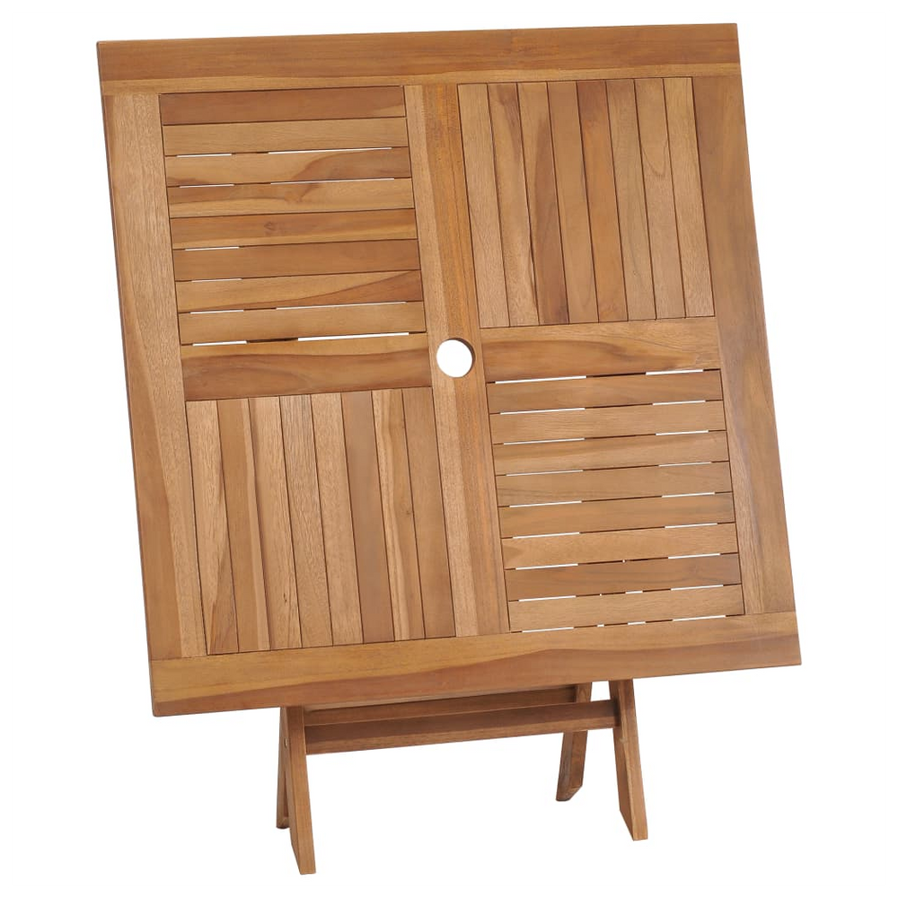 Folding Garden Table 85x85x76 cm Solid Teak Wood - anydaydirect
