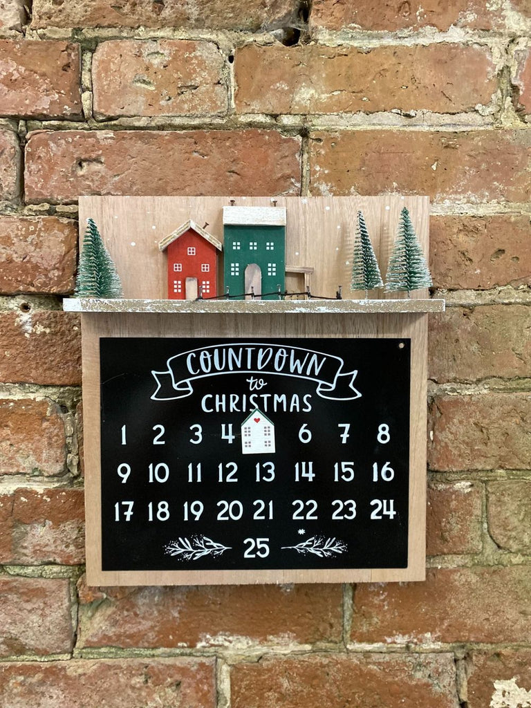 Wooden Christmas Countdown Calendar - anydaydirect