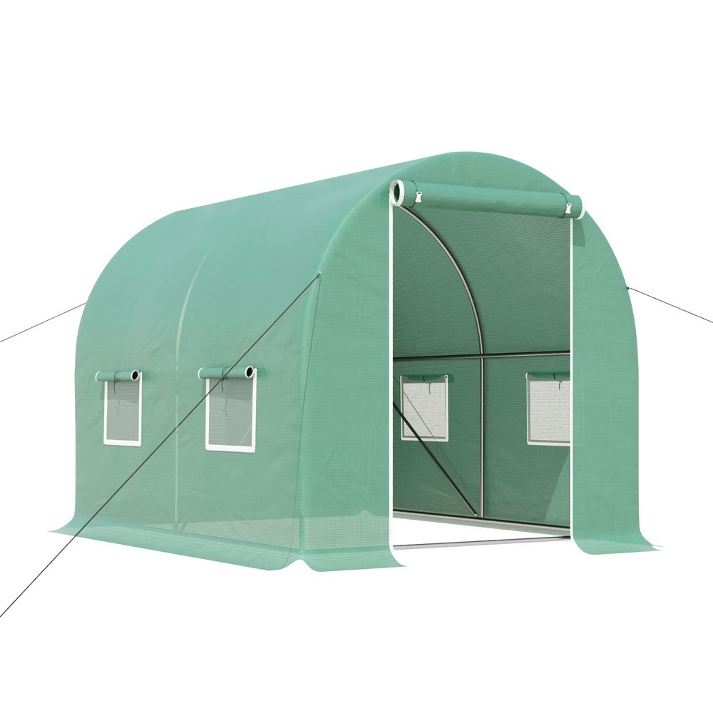 Outsunny Greenhouse Polytunnel Walk-in Grow Plant Steel 3 x 2 M Outdoor - anydaydirect