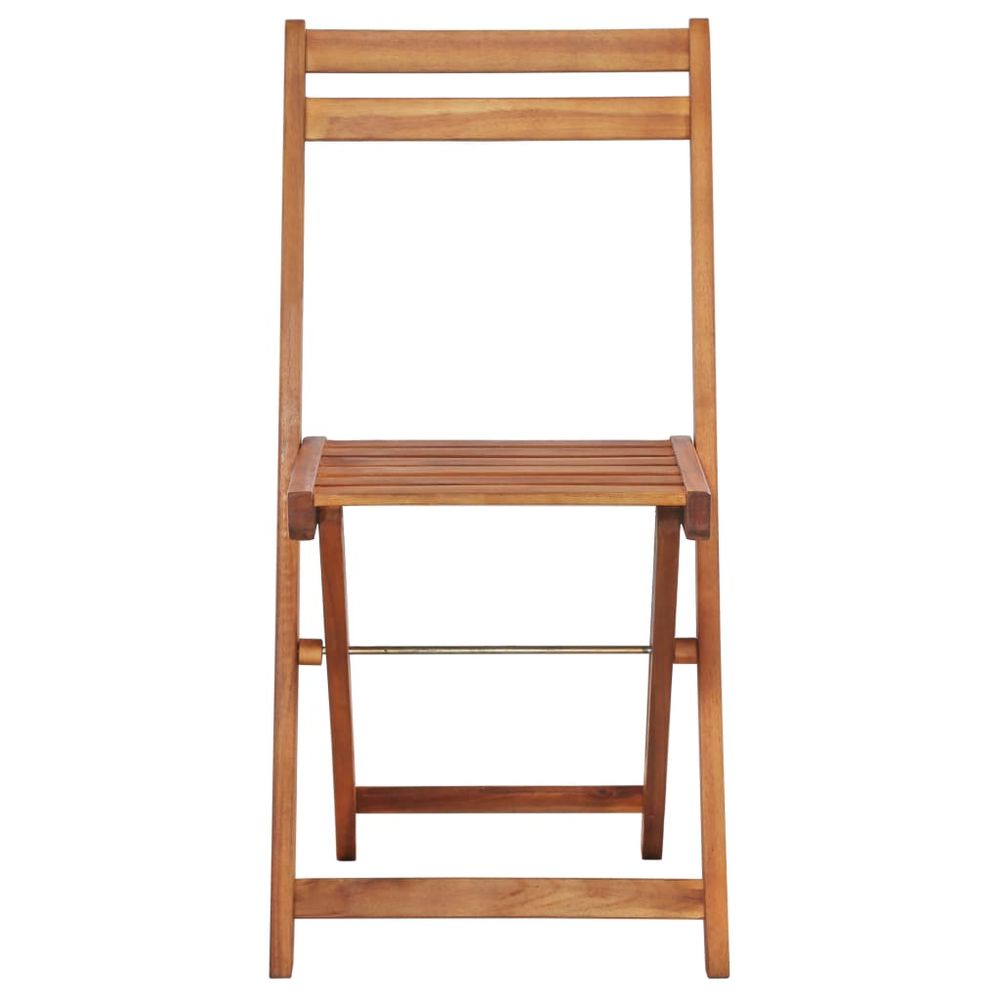 Outdoor Bistro Chairs 2 pcs Solid Acacia Wood - anydaydirect