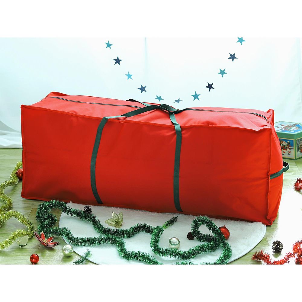 7ft/9ft Christmas Xmas Tree Decoration Storage Bag RED 124 x 30 x 50 cm - anydaydirect