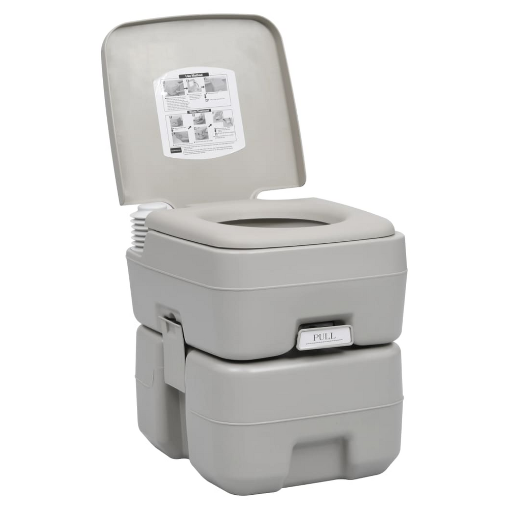 Portable Camping Toilet and Handwash Stand Set with Water Tank - anydaydirect