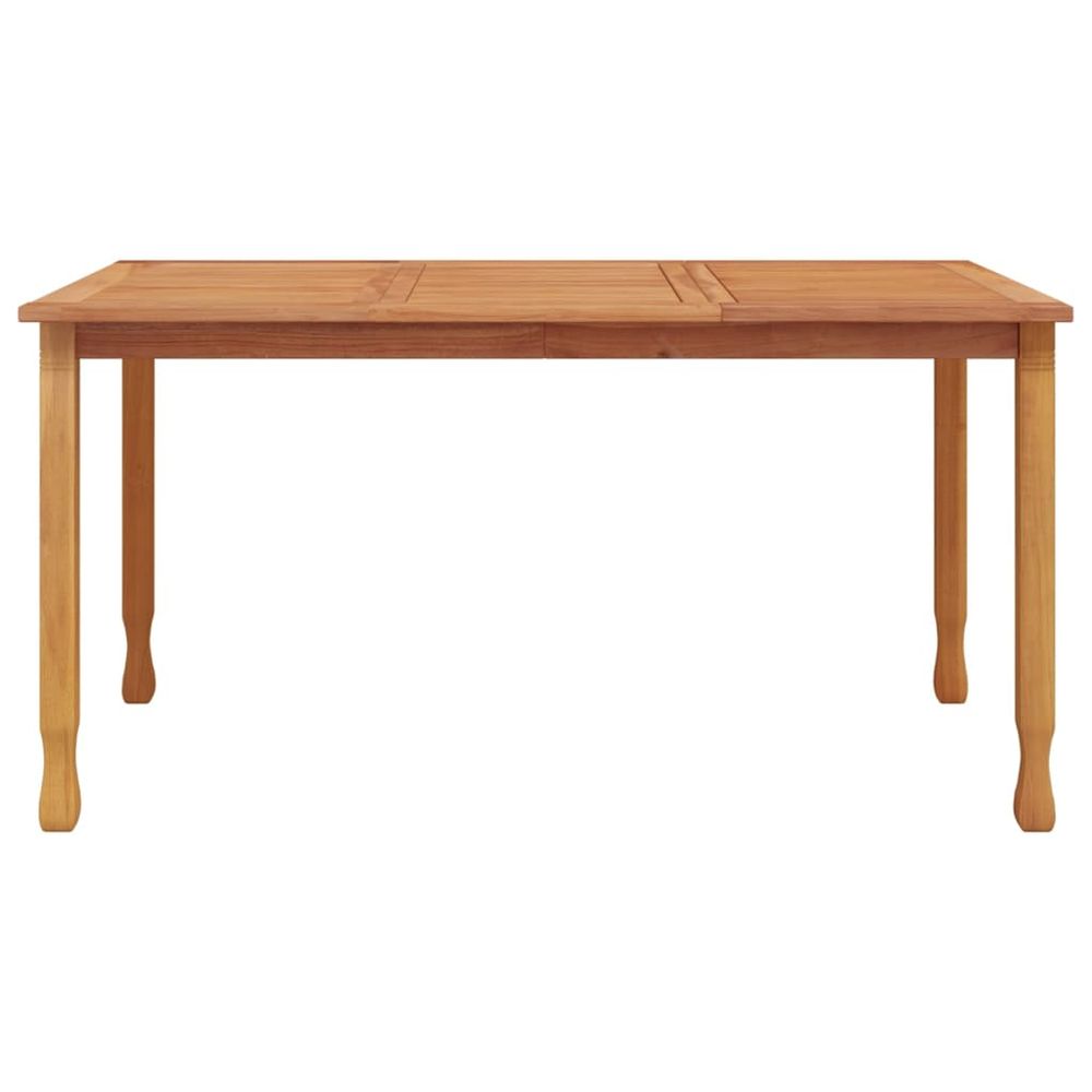 Garden Dining Table 150x90x75 cm Solid Wood Teak - anydaydirect