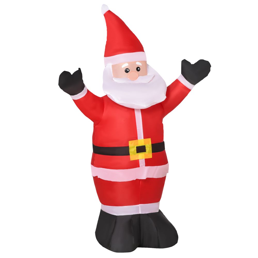 4ft Inflatable Christmas Santa Claus Xmas Deco 1 LED Air Blown Yard Outdoor - anydaydirect