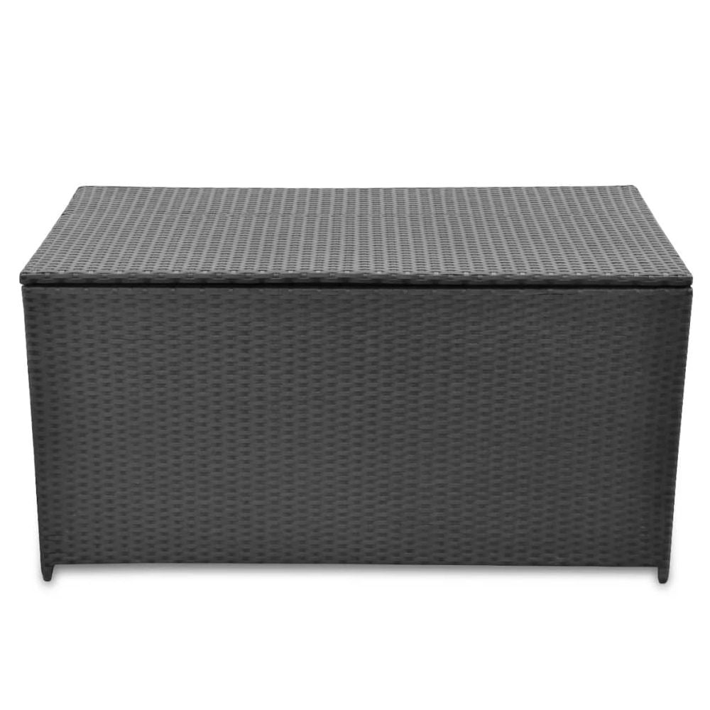 Garden Storage Box  120x50x60 cm Poly Rattan - anydaydirect