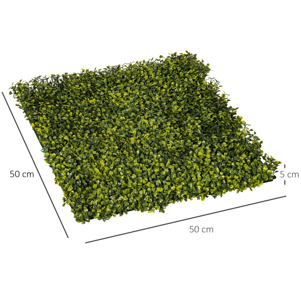 12PCS Artificial Boxwood Wall Panels 20" x 20" Grass Privacy Fence Screen - anydaydirect