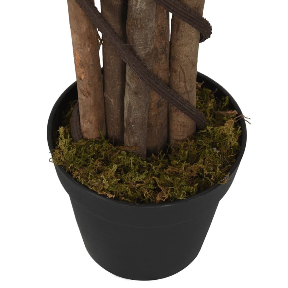vidaXL Artificial Fiddle Leaf Fig Tree 134 Leaves 120 cm Green - anydaydirect