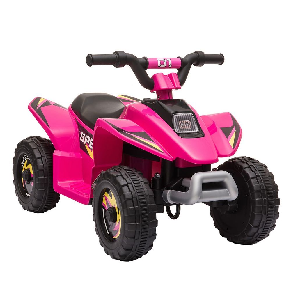 6V Kids Electric Ride on Car with Big Wheels 18-36 Months Toddlers Pink - anydaydirect