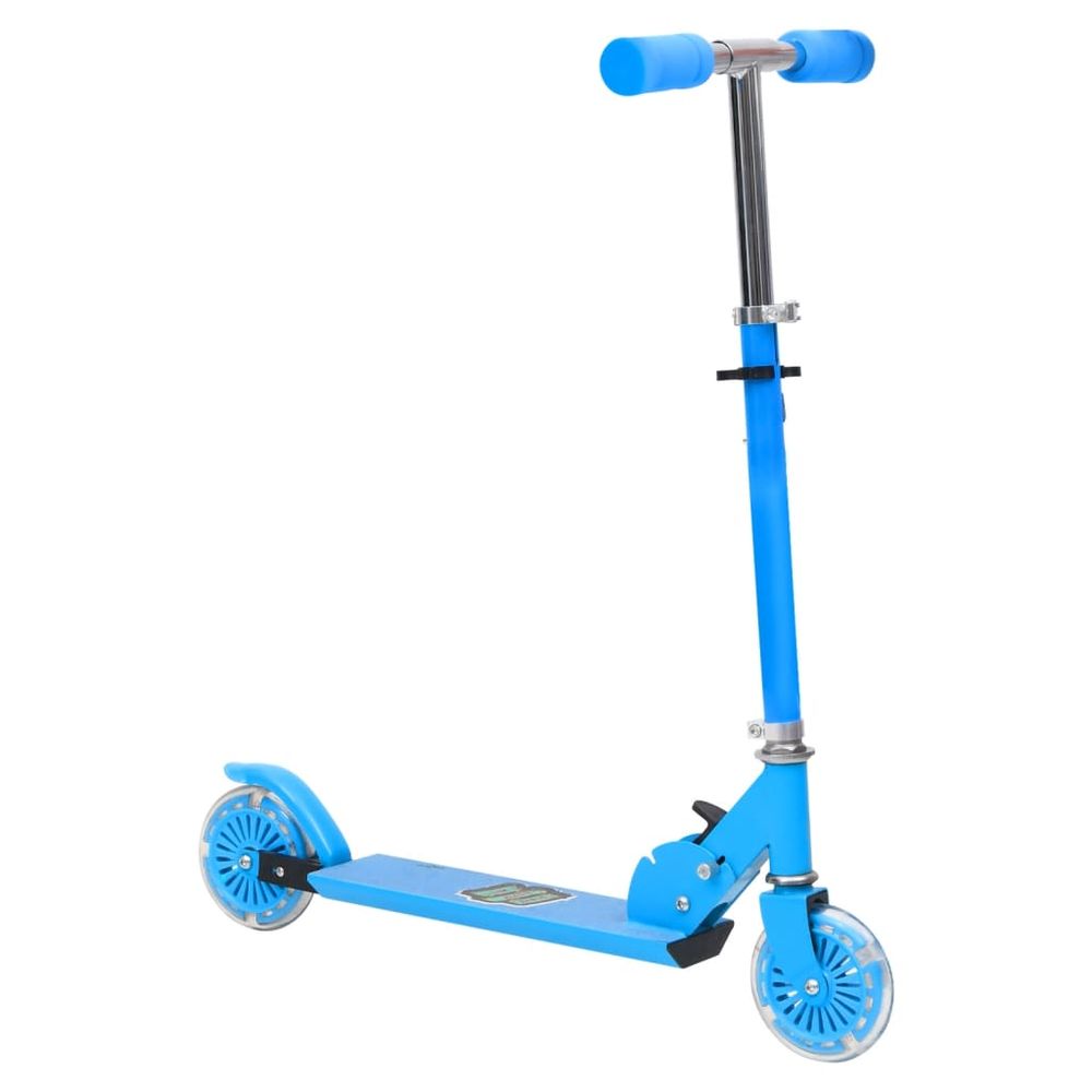 2-Wheel Children Scooter with Adjustable Aluminium Handlebar Blue - anydaydirect