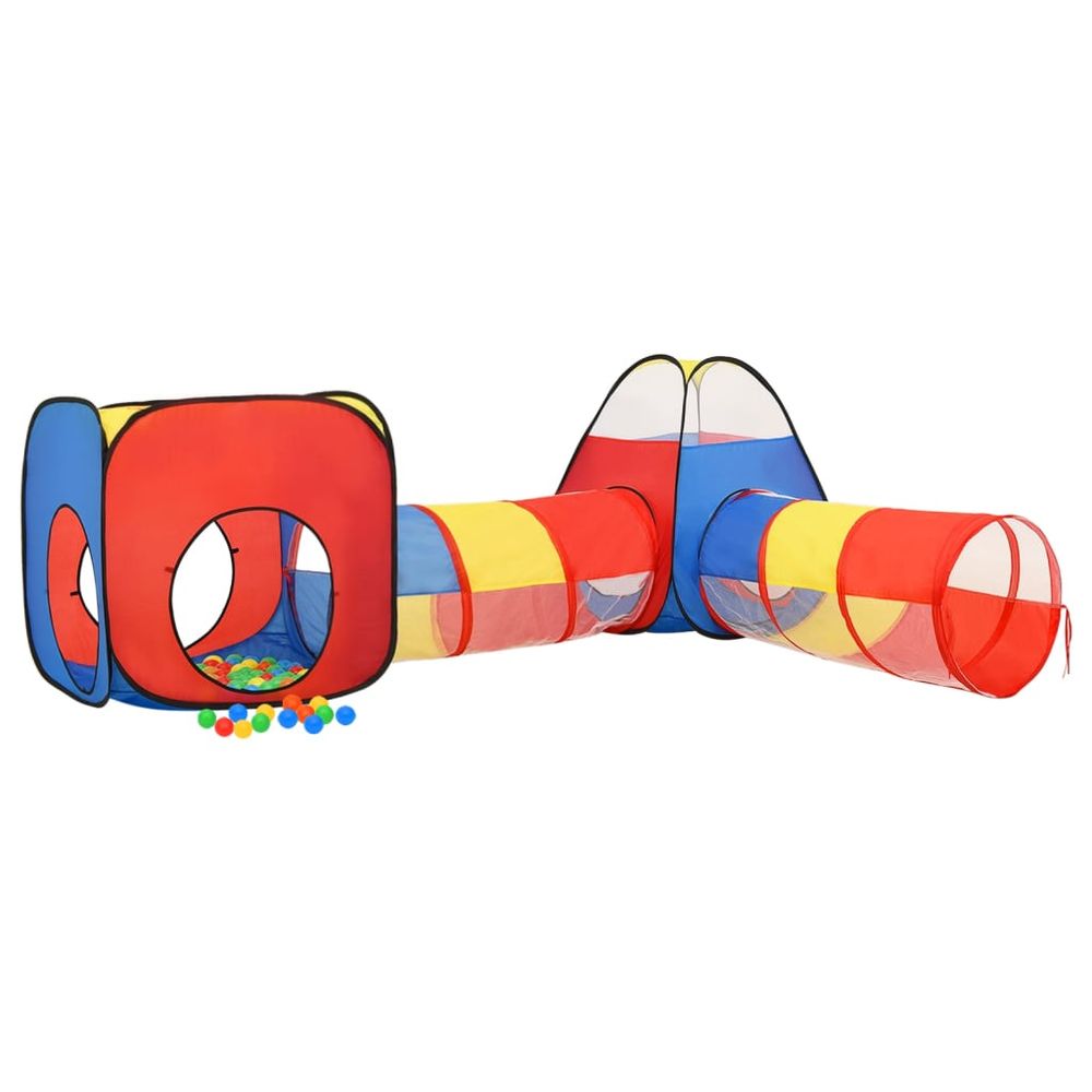 Children Play Tent with 250 Balls Multicolour 190x264x90 cm - anydaydirect