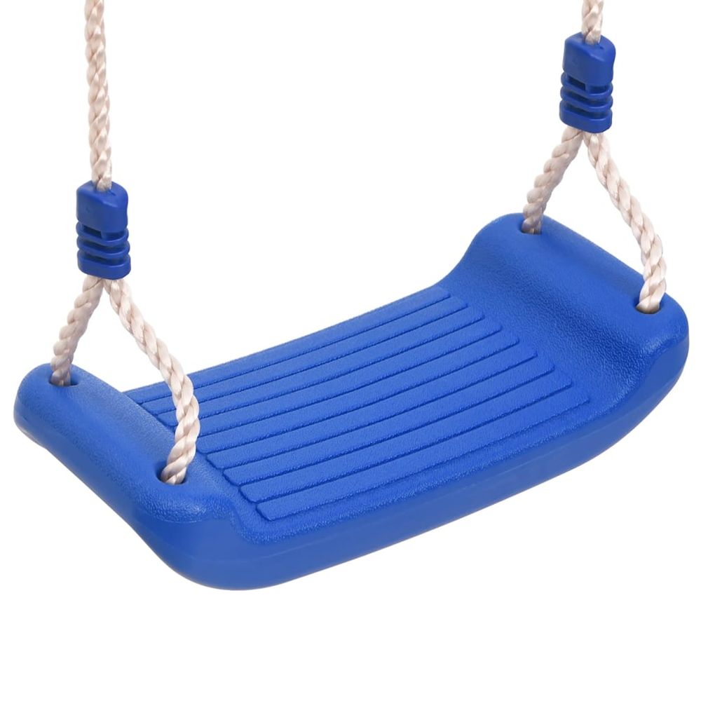 Swing Seats with Ropes 2 pcs Blue 37x15 cm Polyethene - anydaydirect