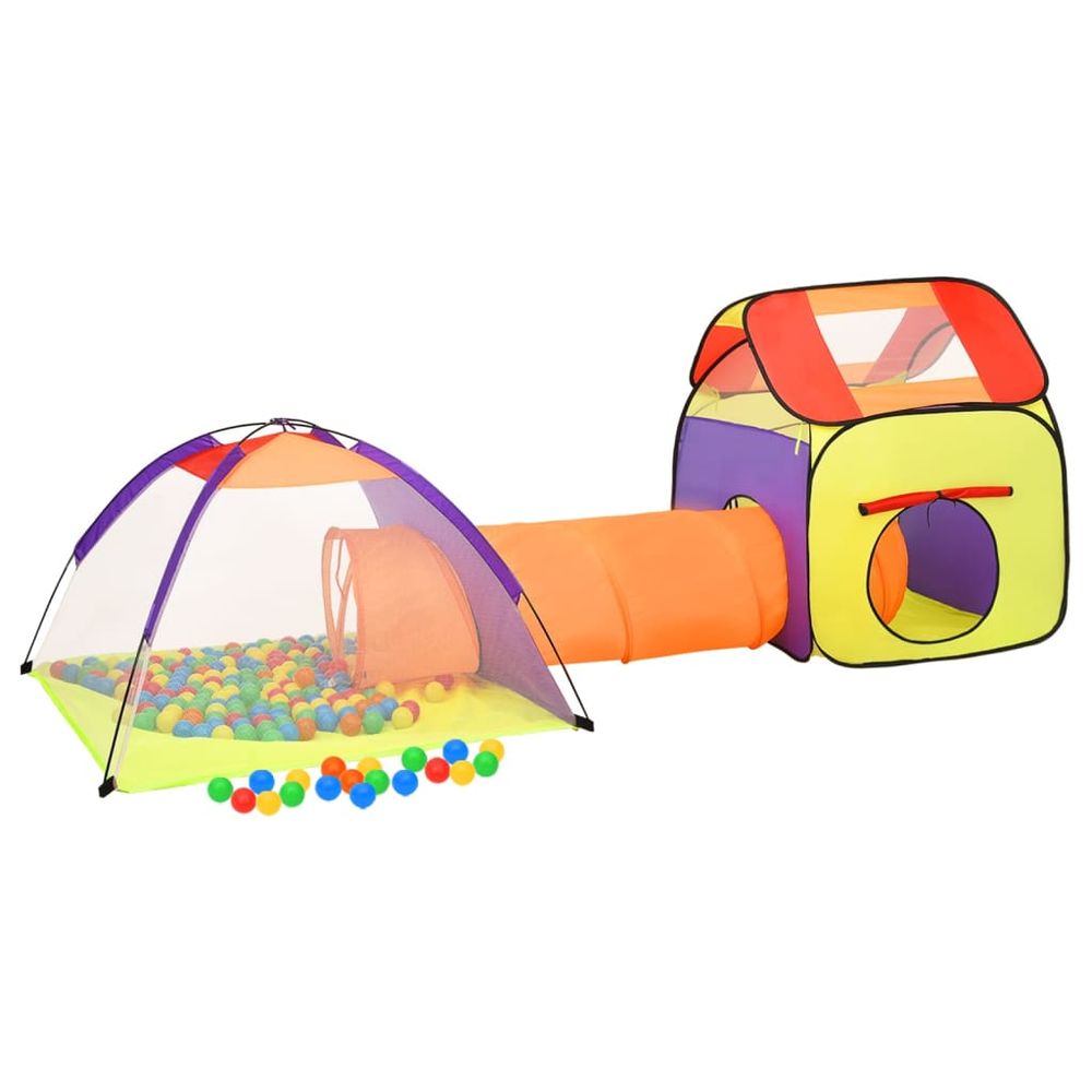 Children Play Tent with 250 Balls Multicolour 338x123x111 cm - anydaydirect