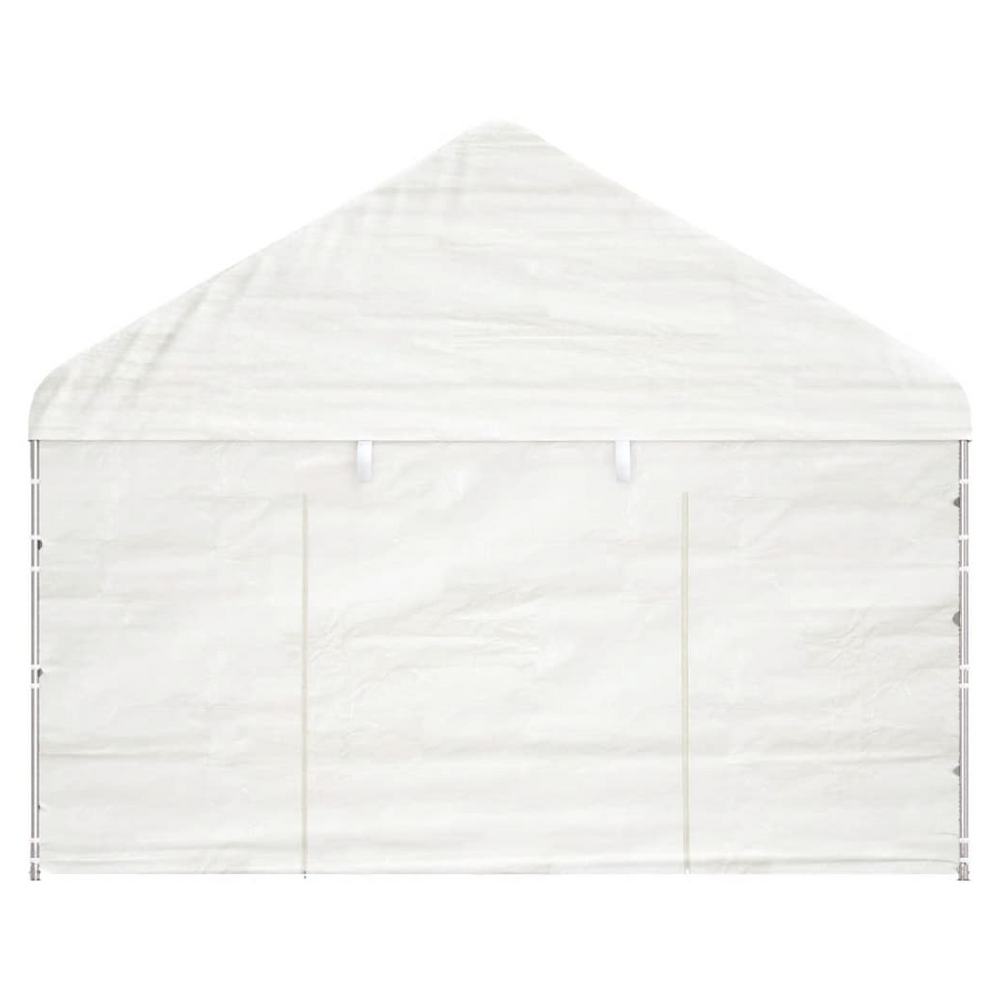 vidaXL Gazebo with Roof White 6.69x4.08x3.22 m Polyethylene - anydaydirect