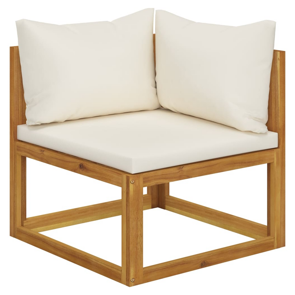 9 Piece Garden Lounge Set with Cushions Solid Wood Acacia (UK/IE/FI/NO only) - anydaydirect