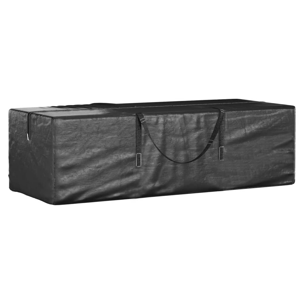 Garden Cushion Storage Bags 2 pcs Black 135x40x55 cm Polyethylene - anydaydirect