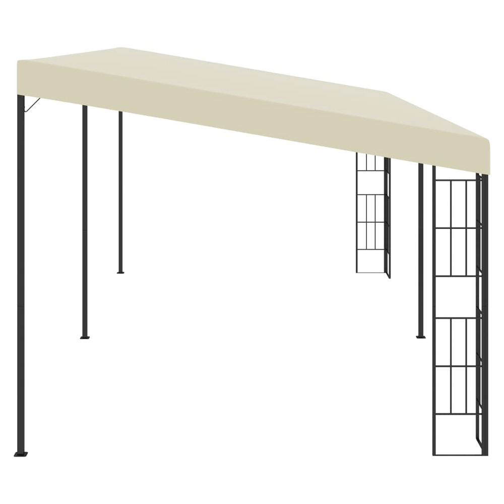 vidaXL Wall-mounted Gazebo 3x6 m Cream Fabric - anydaydirect