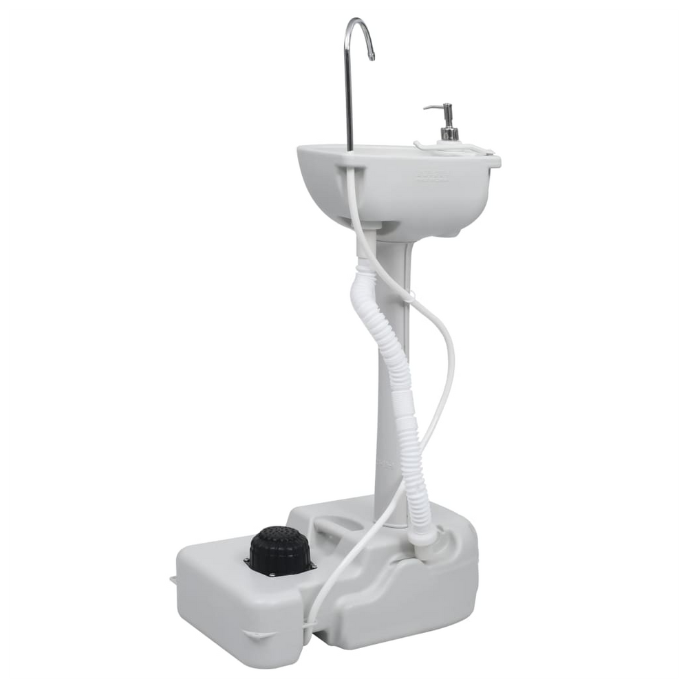 Portable Camping Toilet and Handwash Stand Set with Water Tank - anydaydirect