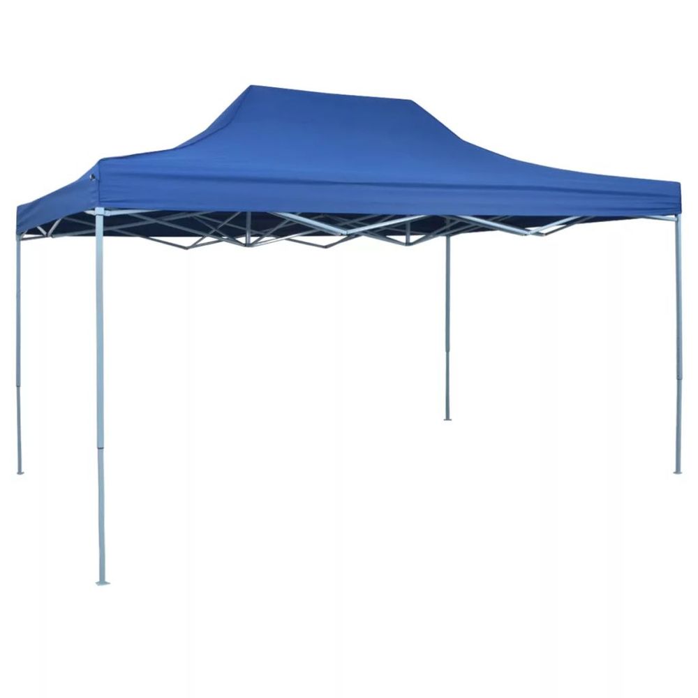 Foldable Tent Pop-Up 3x4.5 m Blue - anydaydirect