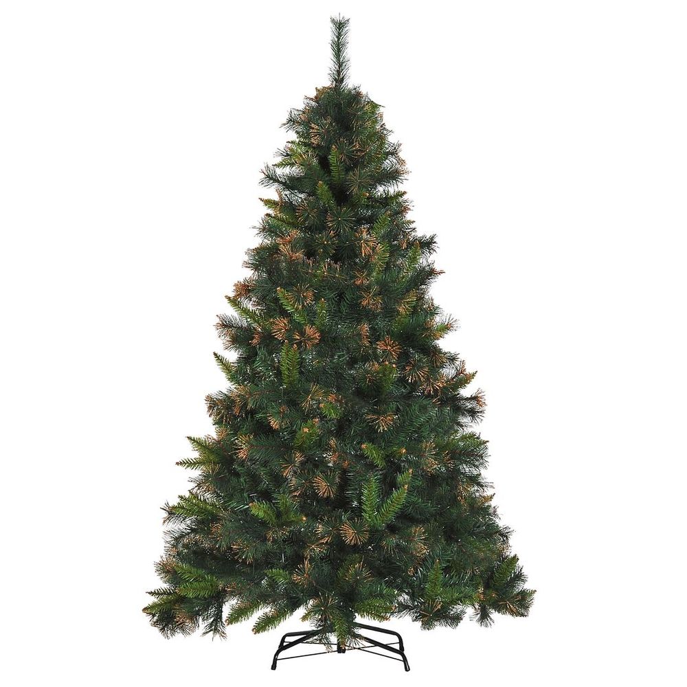 HOMCOM 6FT Pre-Lit Christmas Tree Artificial Spruce Tree Holiday D�cor Stand - anydaydirect