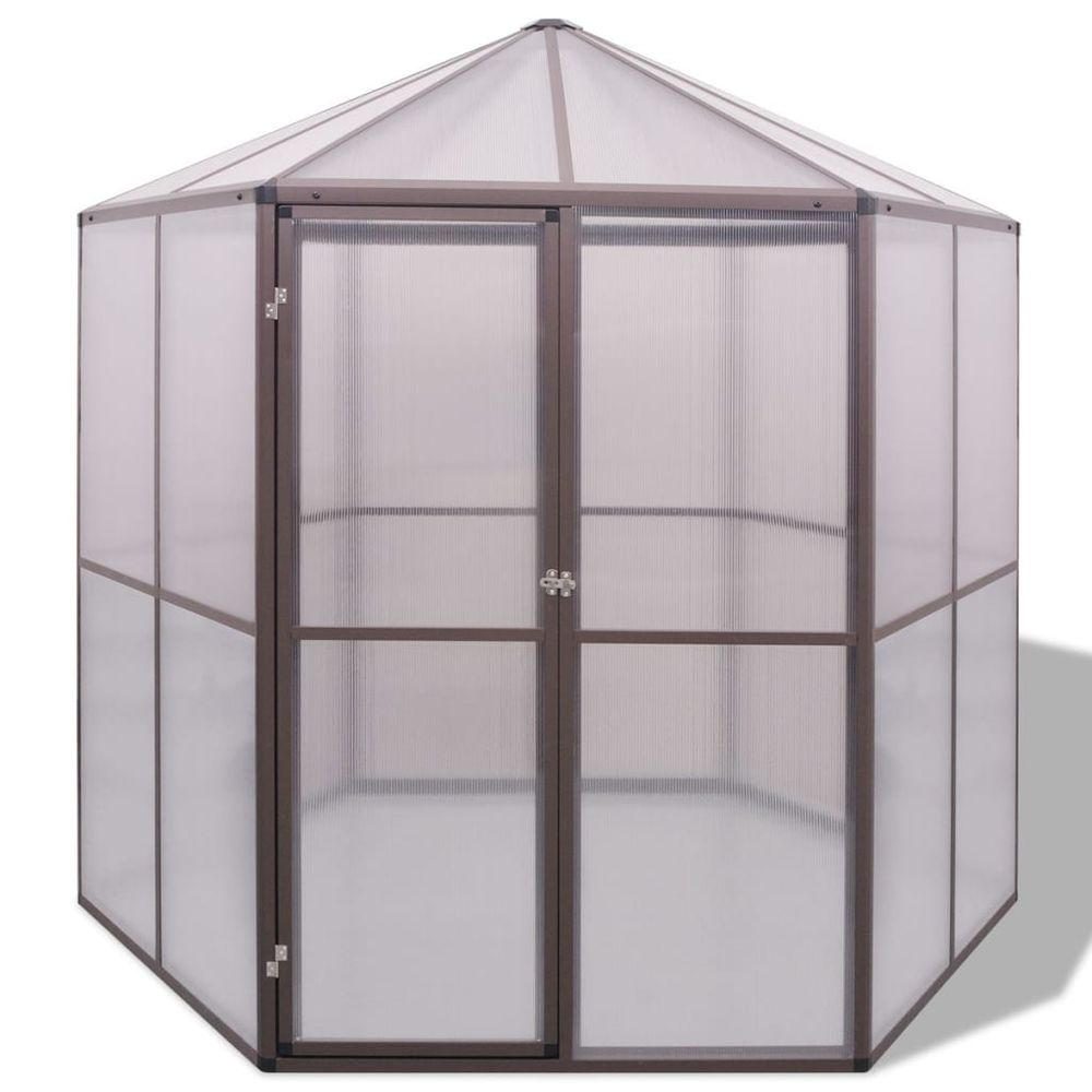 Greenhouse Aluminium 240x211x232 cm - anydaydirect