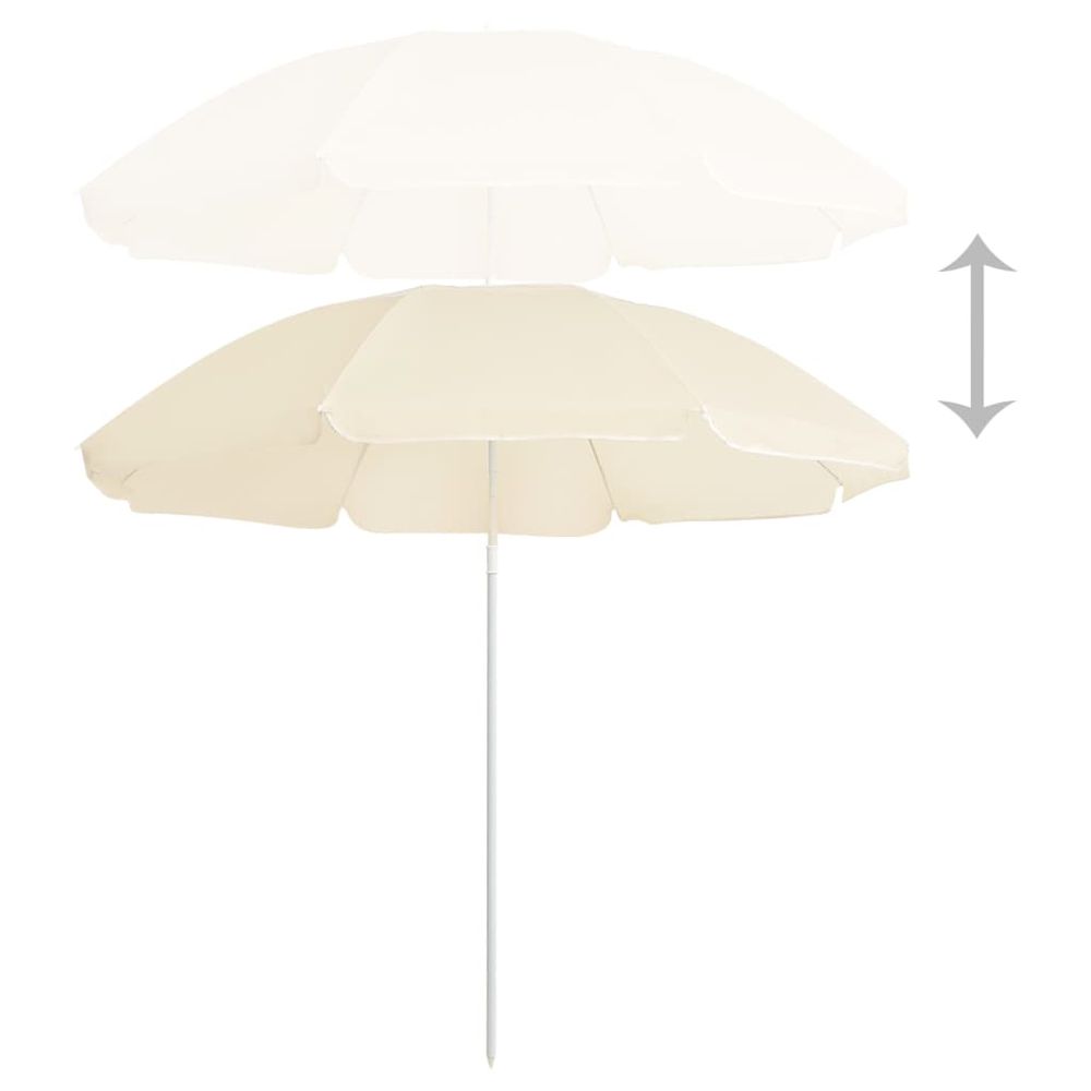 Outdoor Parasol  with Steel Pole 180 cm - anydaydirect