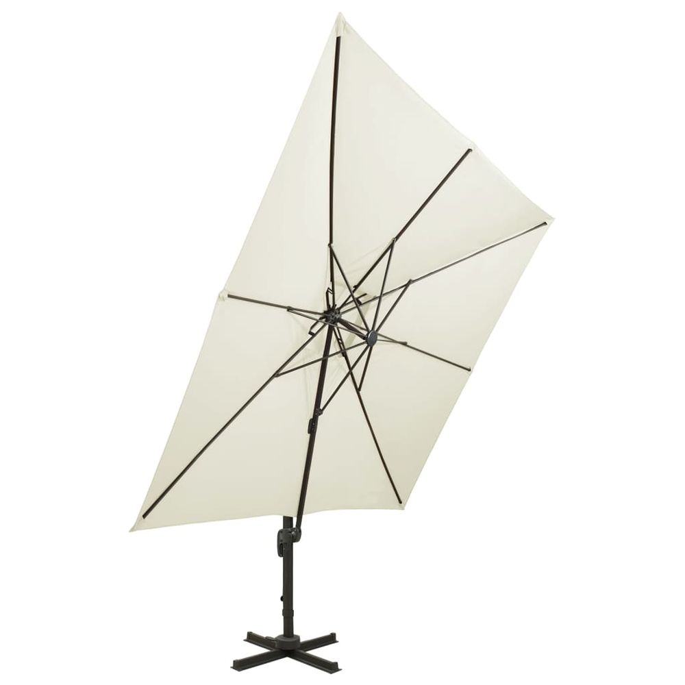 Cantilever Umbrella with Double Top - anydaydirect