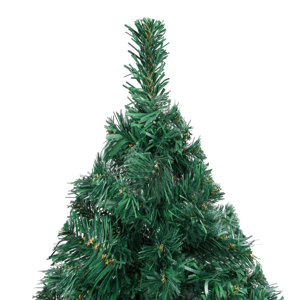 Artificial Christmas Tree with Thick Branches Green & White 150 cm to 240 - anydaydirect