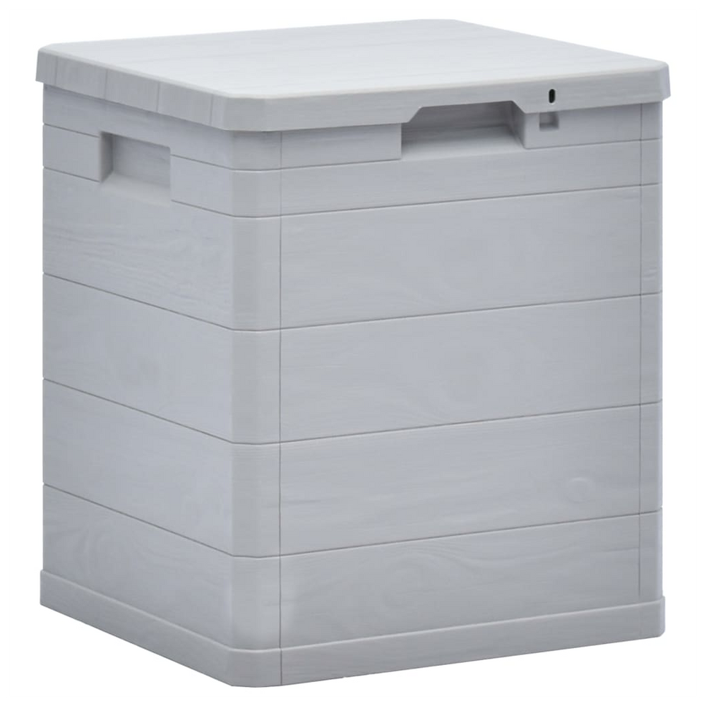 Garden Storage Box 90 L Light Grey - anydaydirect