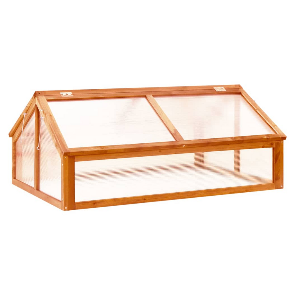 Greenhouse Brown 114x80x50 cm Firwood - anydaydirect