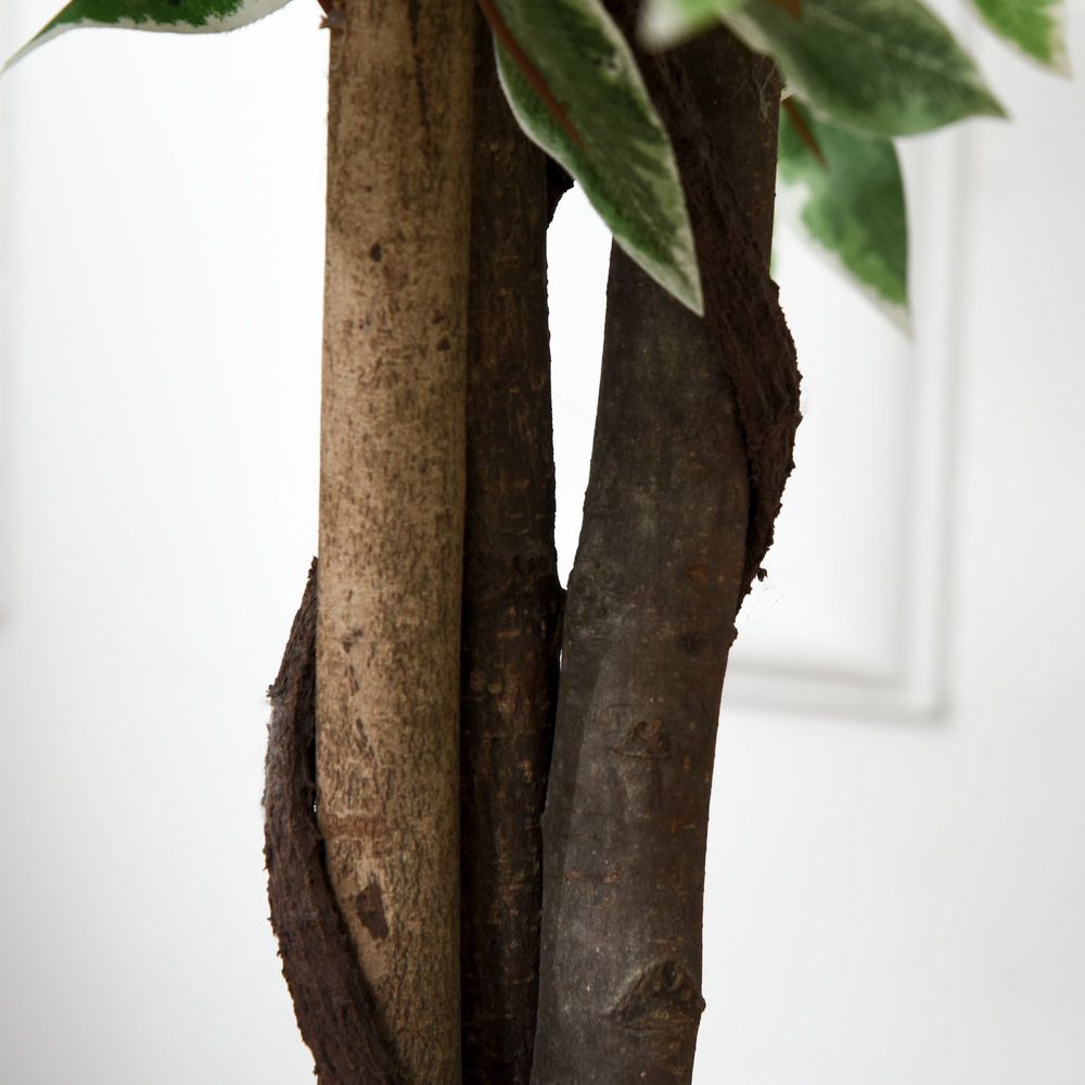 Artificial Ficus Silk Tree with Nursery Pot, Decorative Fake Plant, 160cm - anydaydirect