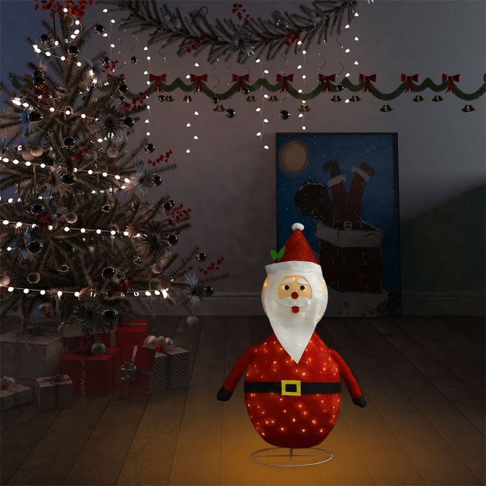 Decorative Christmas Santa Claus Figure LED Luxury Fabric 60cm to 120cm - anydaydirect