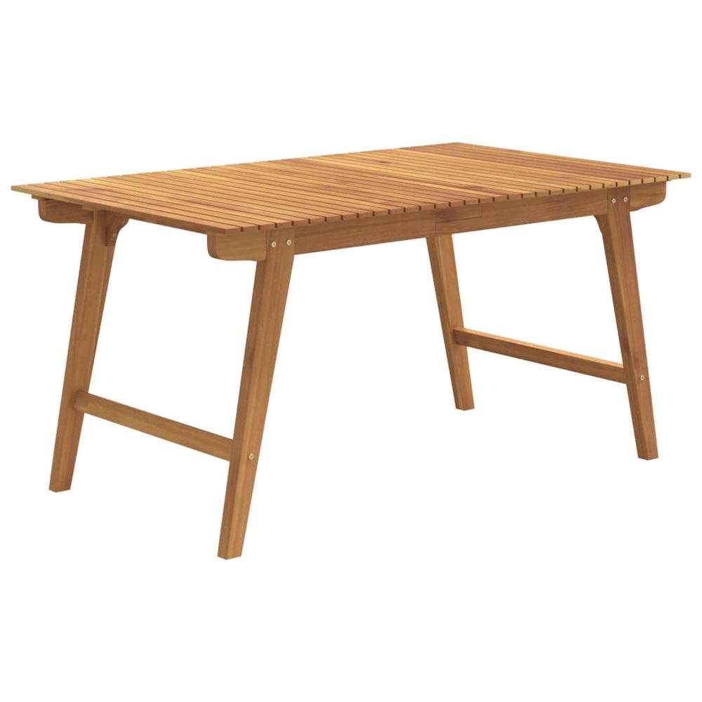 Garden Table 150x90x75 cm Solid Wood Acacia - anydaydirect